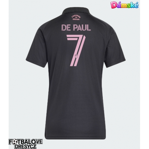 Inter Miami Rodrigo De Paul #7 Dámské Venkovní Dres 2026-27 Krátký Rukáv Inter Miami Rodrigo De Paul #7 Dámské Venkovní Dres 2026-27 Krátký Rukáv